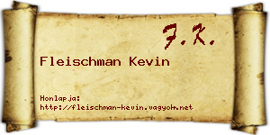 Fleischman Kevin névjegykártya